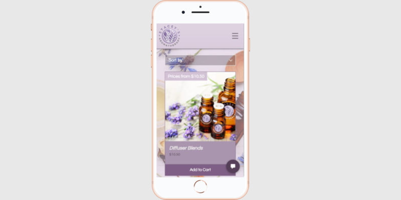 Mobile version on iPhone 8